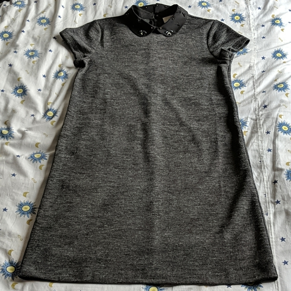 Ann Taylor LOFT XS sheath dress jeweled collar